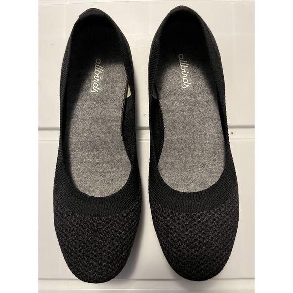 Allbirds Women’s Knit Ballet Flats Tree Breezers Dark Gray Comfort Shoes Size 7 - Picture 2 of 9